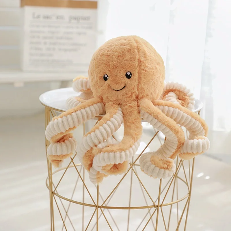 Wholesale Plush Toy Realistic Soft Stuffed Marine Animals Toy Octopus Squid