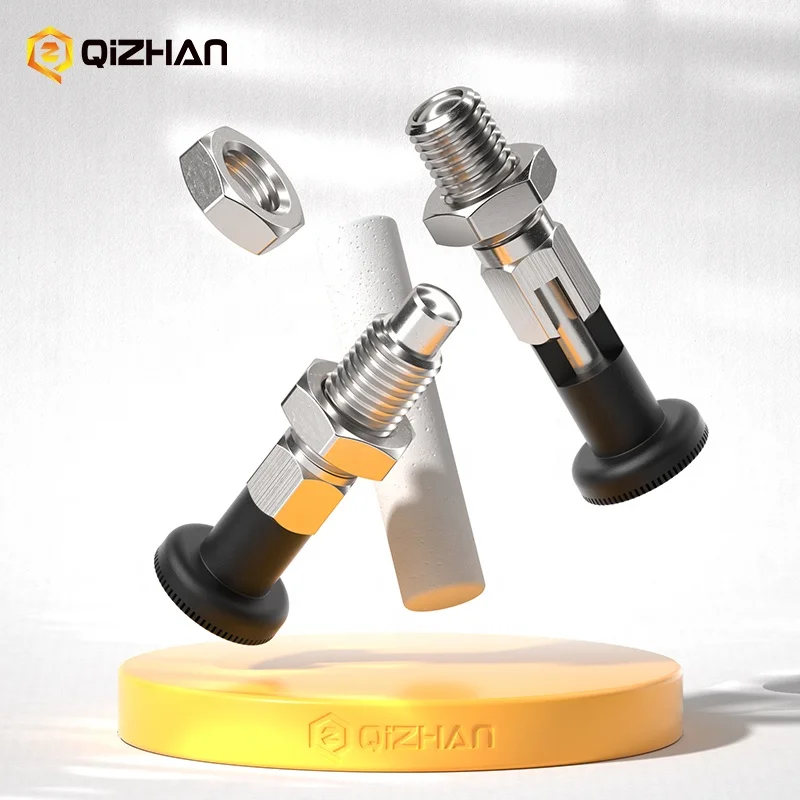 GN717 Stainless Steel Carbon Steel M6 M8 M10 M12 Plastic Knob Spring plunger Indexing Plunger