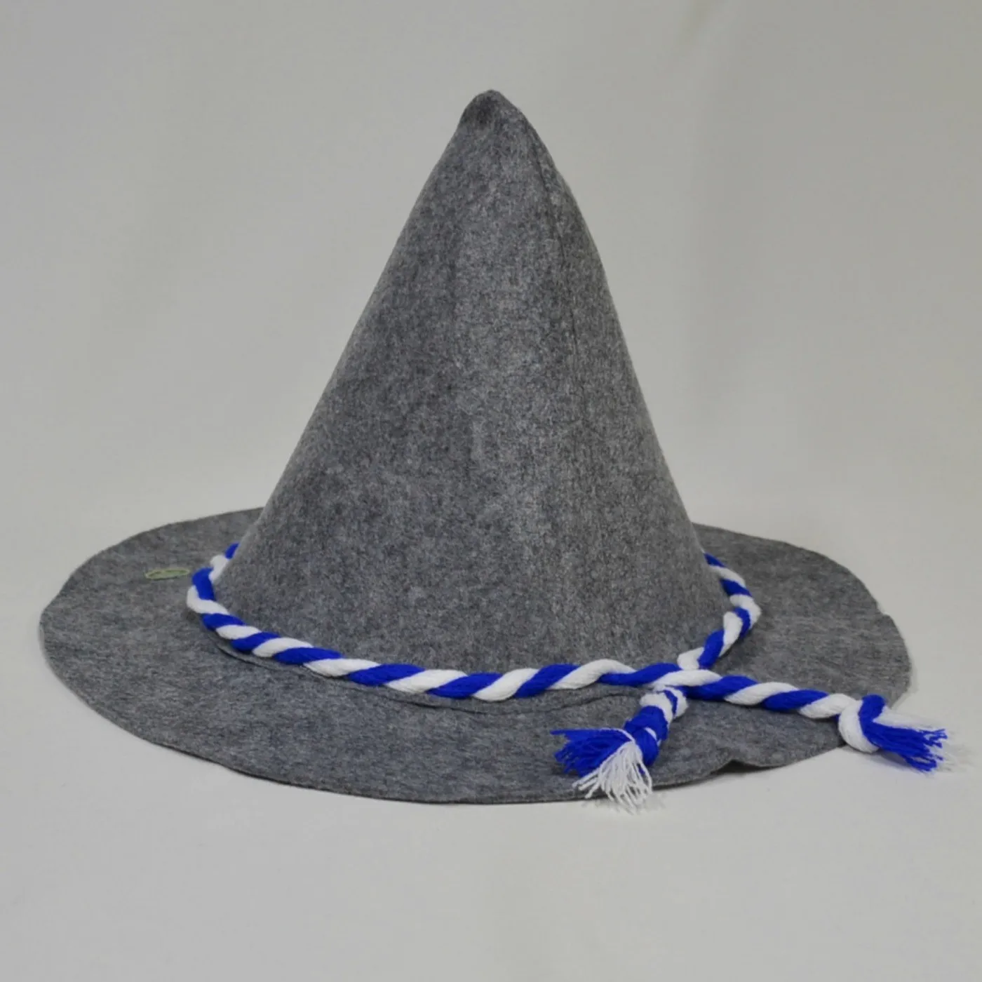 Blue Oktoberfest Hat with Feather Felt Costume Faux Leather Hat for Men and Women Halloween Party Favors