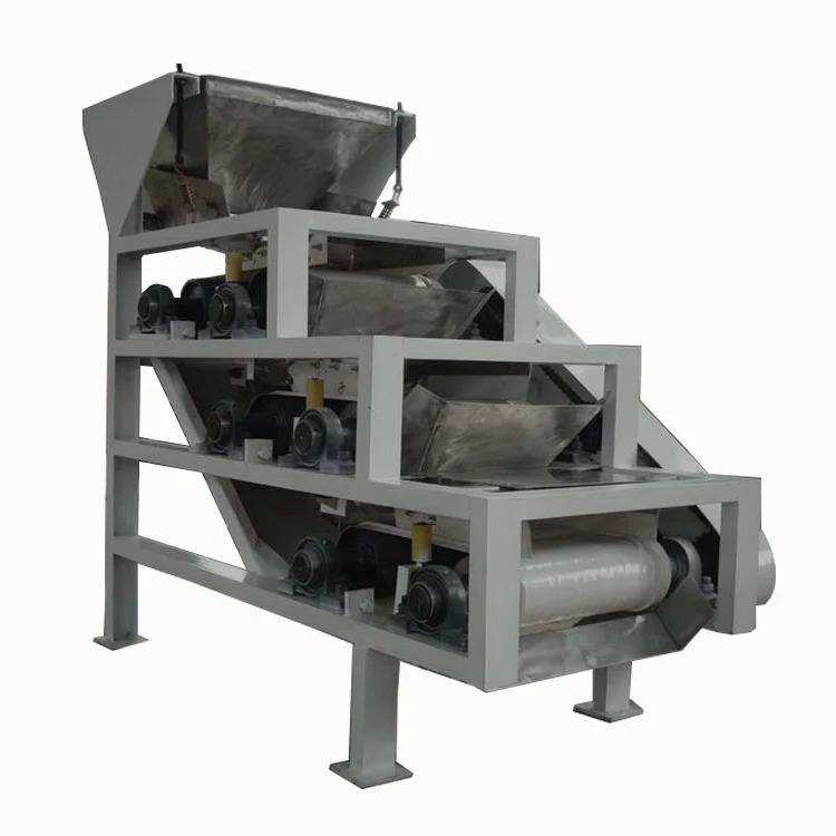 Мощный поток силы пластиковый магнит машина барабанный ролик машина с ленточным конвейером