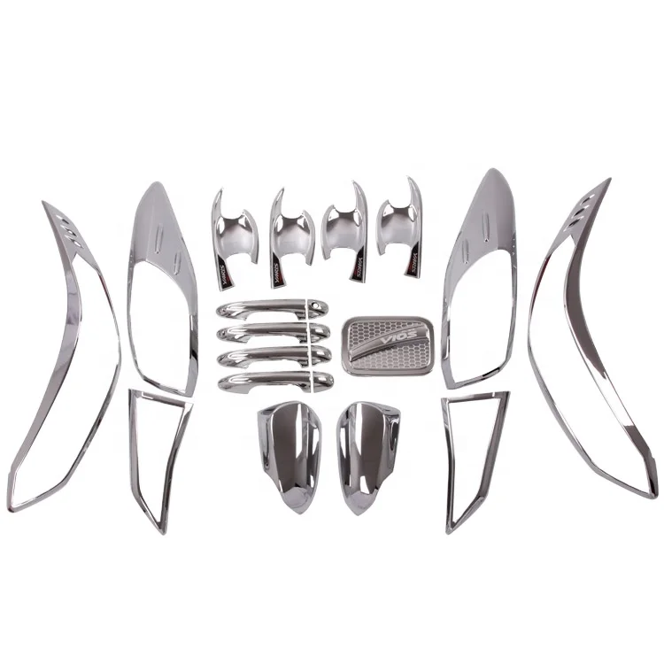 WZXD Chrome Kit Abs Decorative Accessories For Toyota Vios Yaris Ativ Sedan 2018-2019