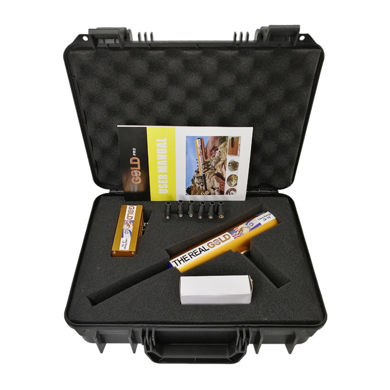В настоящее АКС золота на большие расстояния металлоискатель детектор золота 6 антенны для цвета: золотистый, серебристый Finder с алюминиевой коробке