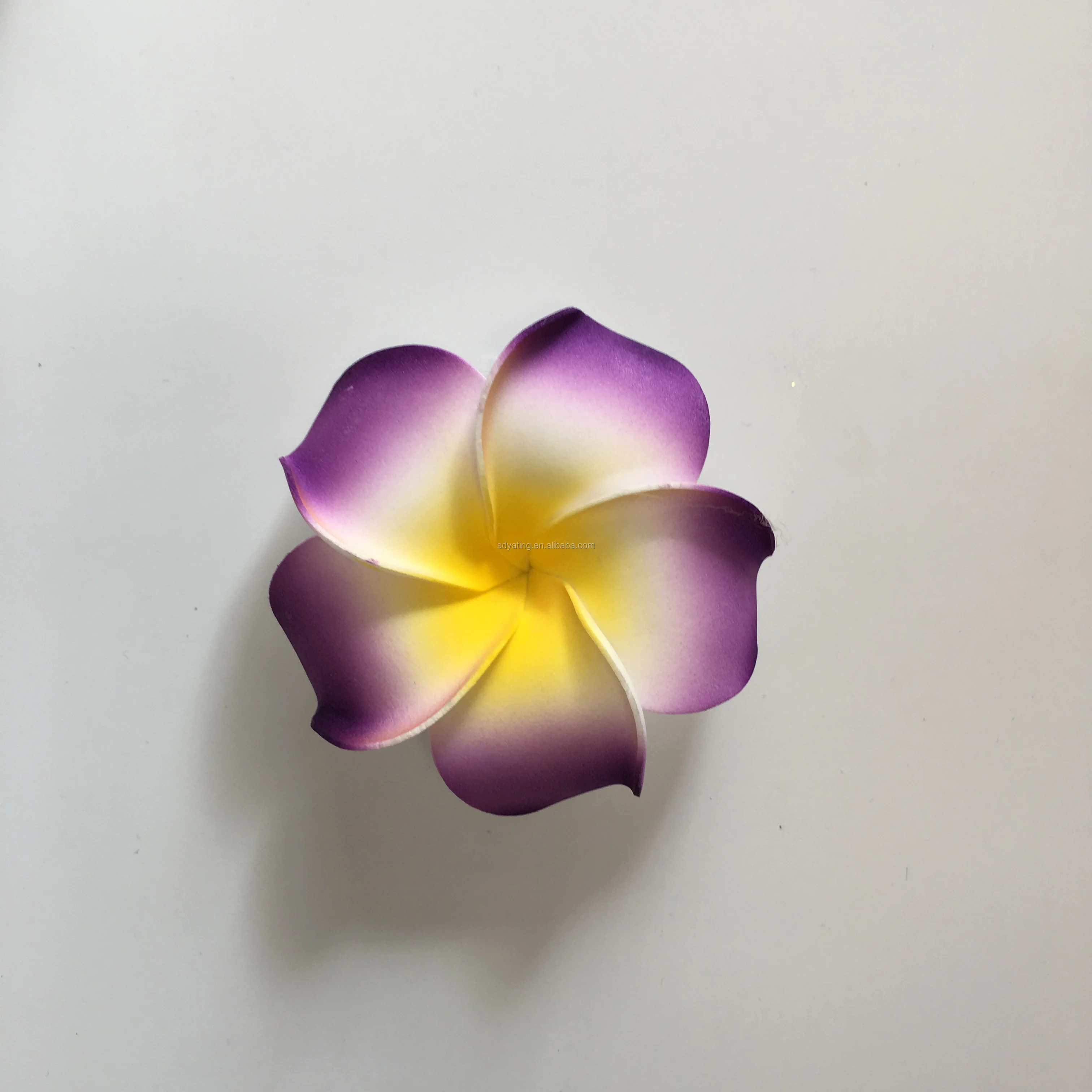 Hawaiian Beach EVA Foam Flower hawaiian plumeria flower hair clip hawaiian ear flower for Hat Decoration