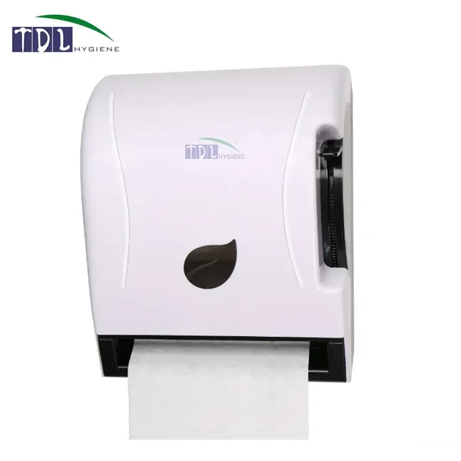 Factory Wholesale Toilet Wall Mounted White Black Manual Lever Hand Roll Tissue Paper Dispenser New