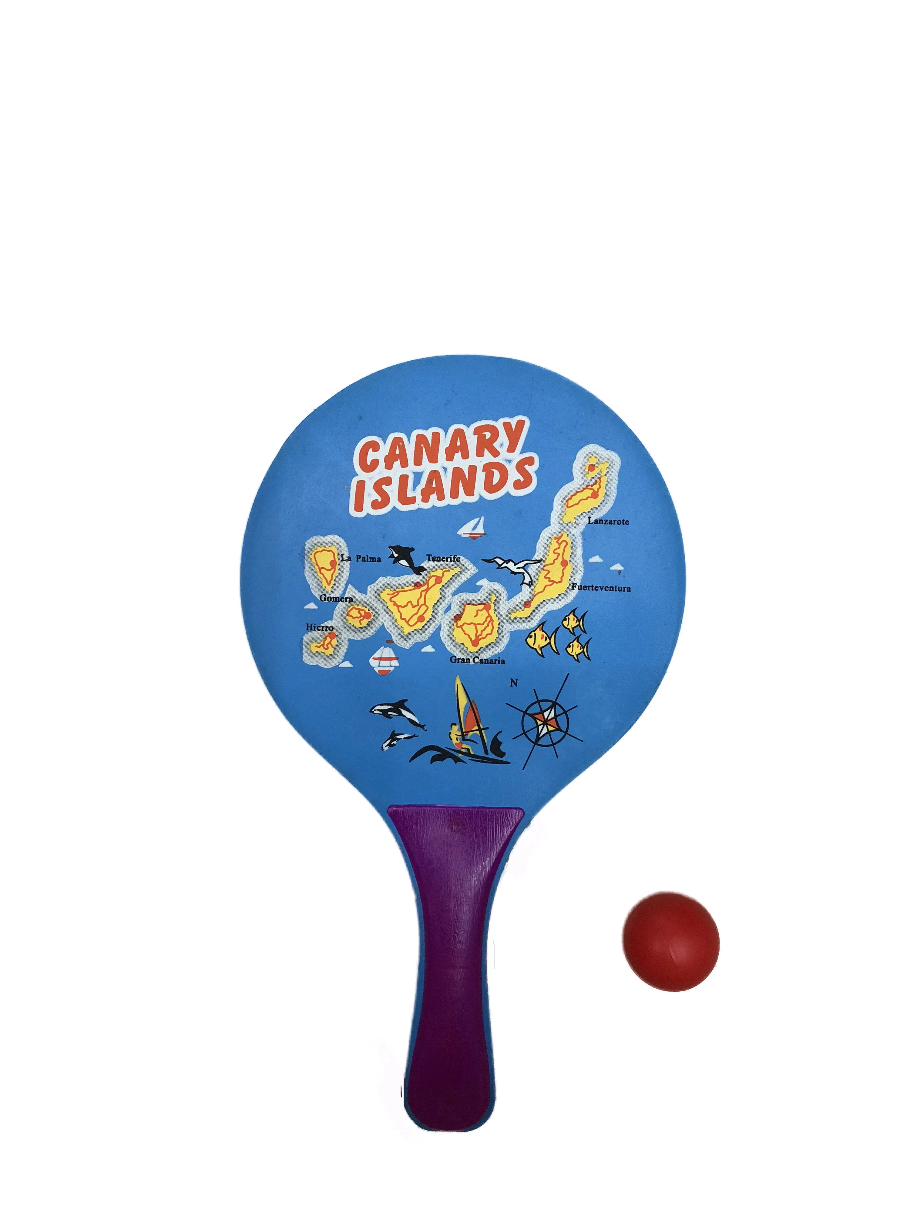 Wholesale Price Customized Wooden Beach Tennis Racket Beach Paddle Training Outdoor Sports For Kids