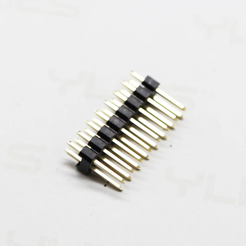 High quality connector 2.54mm single row solderless pin header idc 180 degree pin header connector Male Pin Header Connector