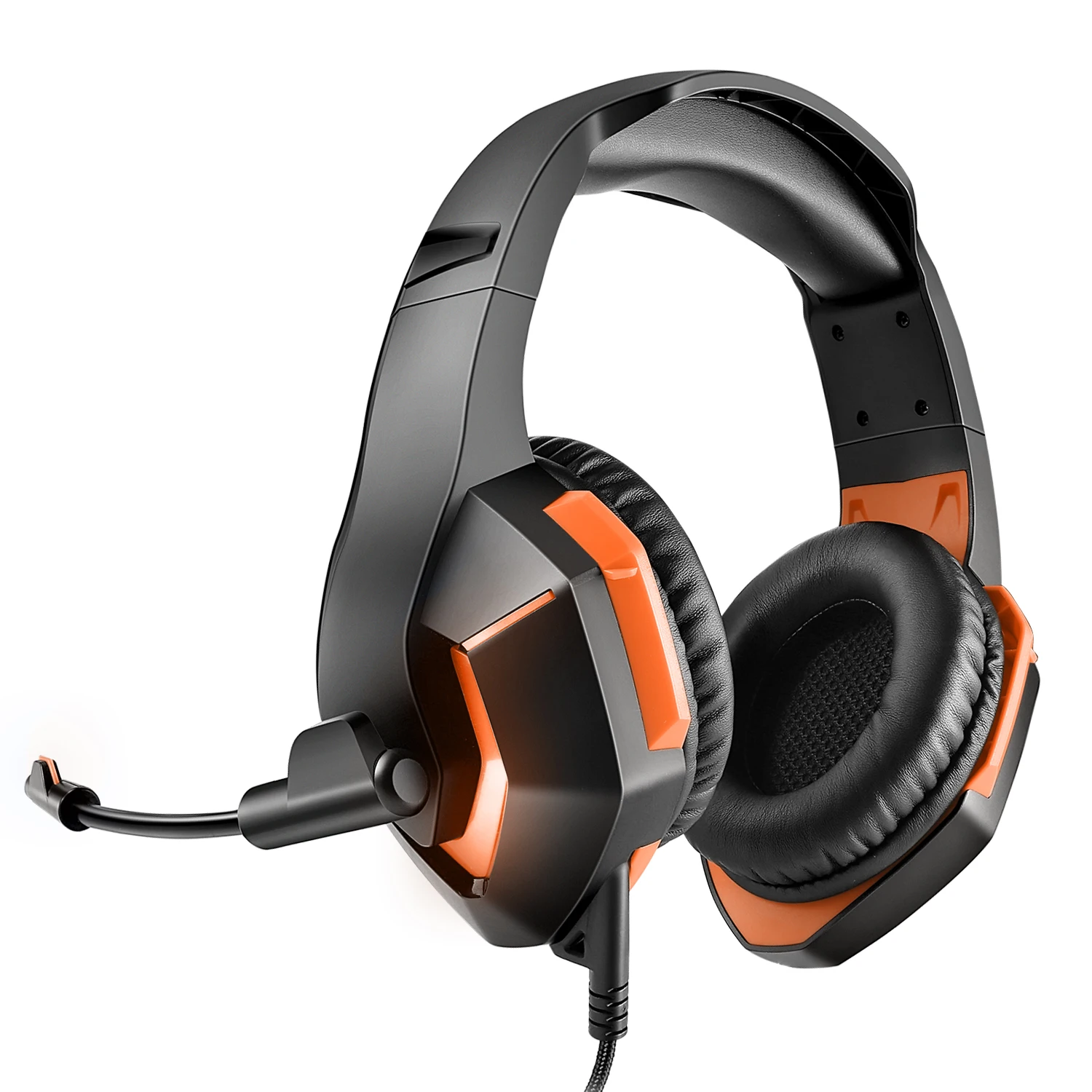  Игровые наушники с RGB подсветкой проводная игровая гарнитура для PS4 ПК