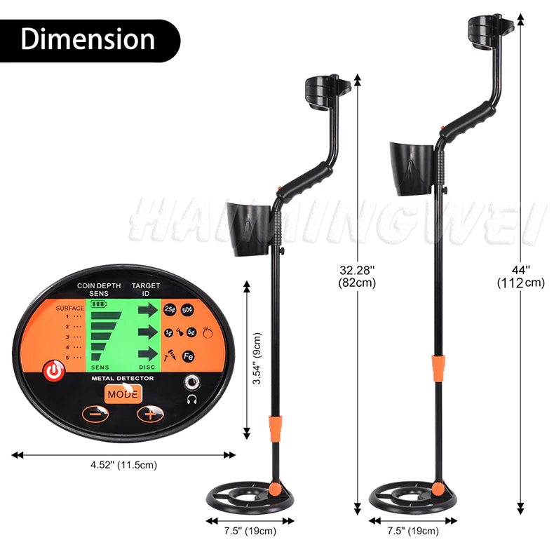 Factory Price MD3060 Underground Search Gold Metal Detector with LCD