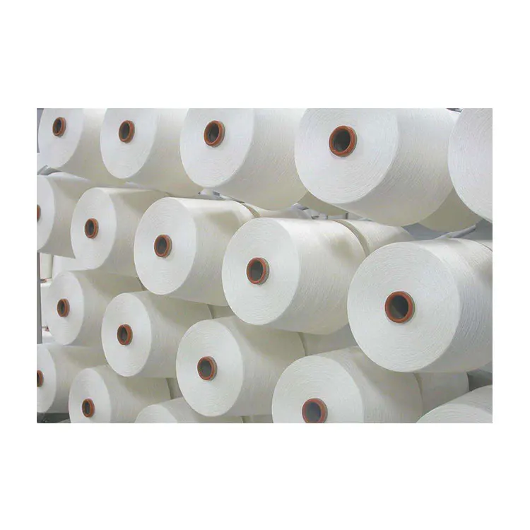 Best Selling Filament Bright Vortex Airjet Spinning  40S Ring Spun Viscose Yarn raw white