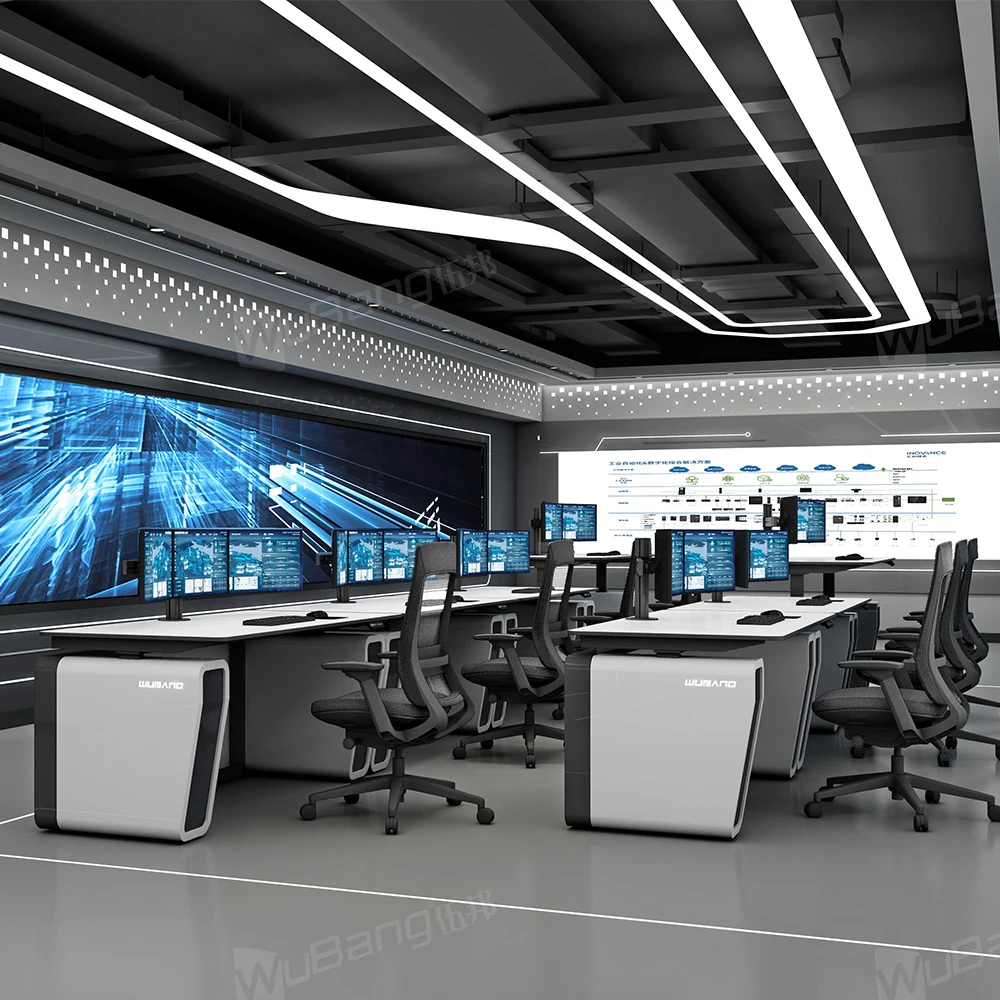 Highly adjustable Control room console command center console without cabinet