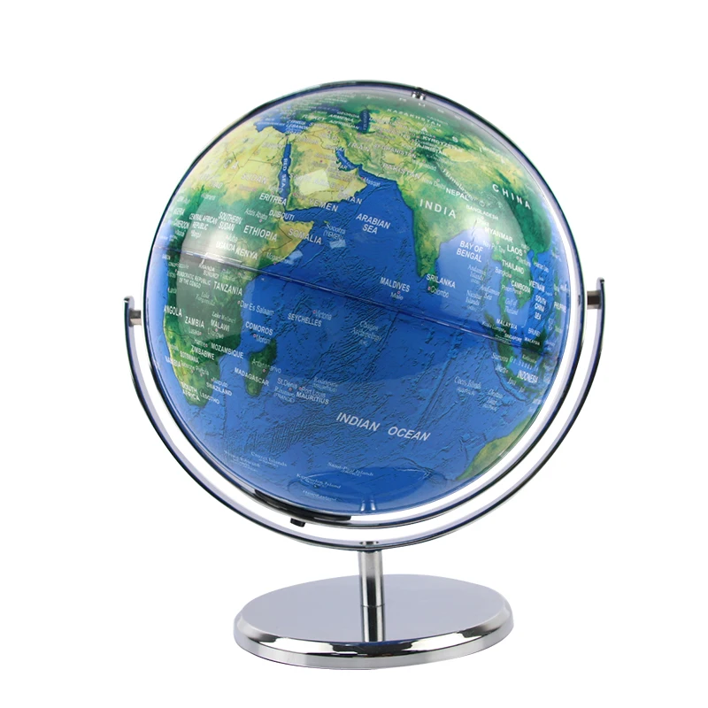 Gelsonlab HSGA-026 Classic Desktop Spinning Globes Geographic Teaching Interactive World Map Globes Plastic world globe