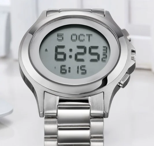 Stainless steel muslim prayer fashion water resistant wrist watch for compass  lover watch