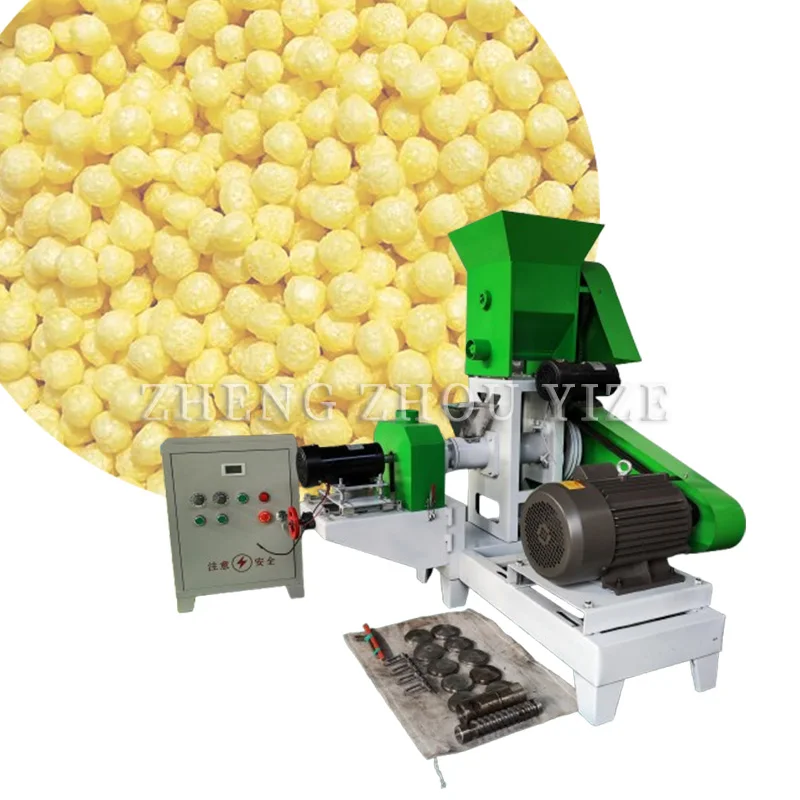 Commercial  China Small Snack Machine 40B Corn Chips Puff Packing Machine Snack Food Extruder Rice Corn Puff Machine