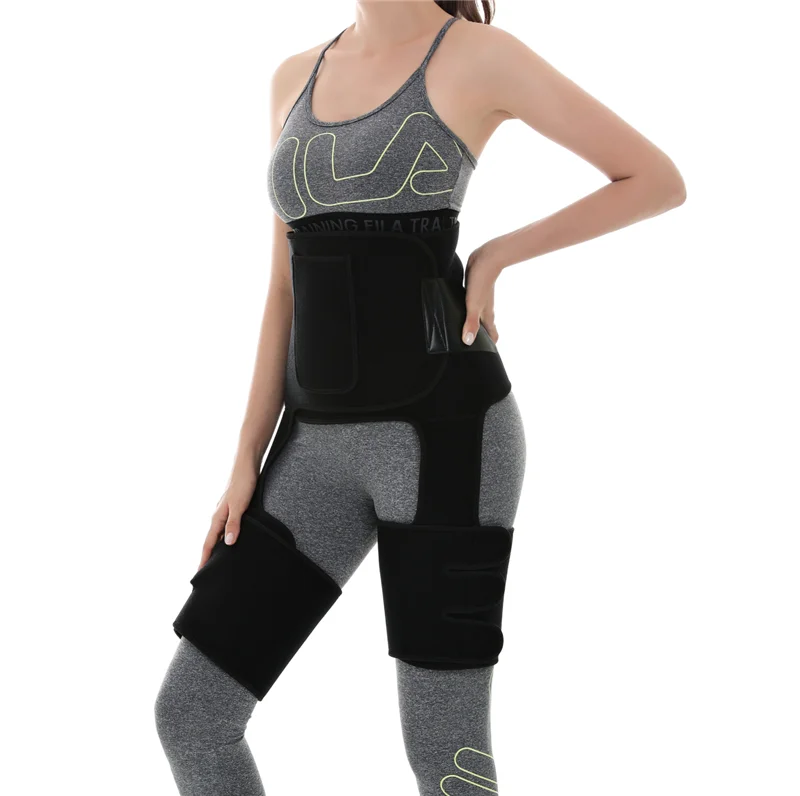 3 in 1 Neoprene Belly Belt Thigh Trimmer Leg Shapers Body Shape Waist Trainer Butt Lifter Shapewear Women Weight Loss