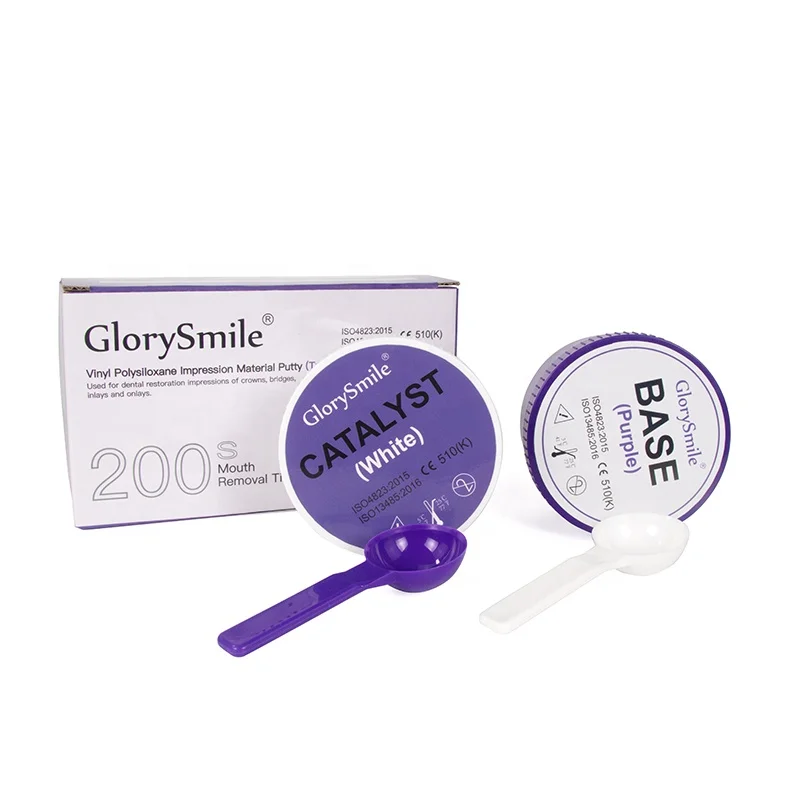Glory Smile clinic use big package 500g*2 Dental Silicone Impression Putty oem package