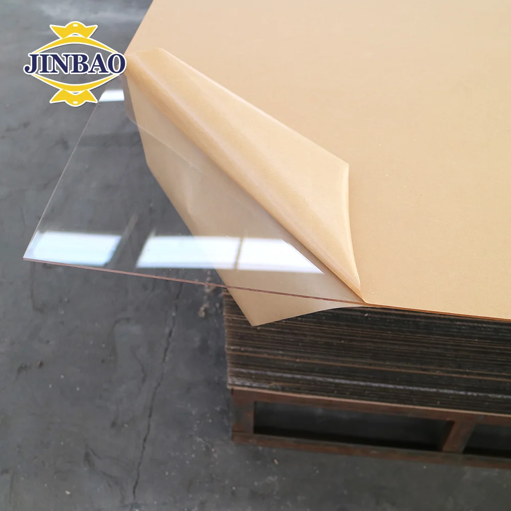 JINBAO a4 5x7 good quality cheap clear colored white high gloss pmma glass perspex plate panel board price cast acrylic sheet
