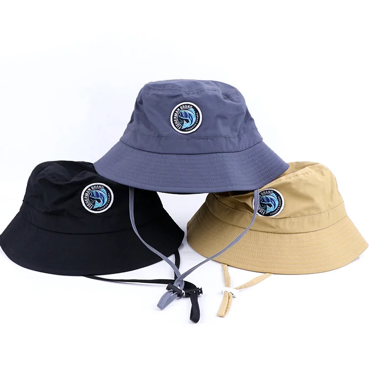 Qianzun sun protection quick dry nylon waterproof custom fishing hat outdoor bucket hat