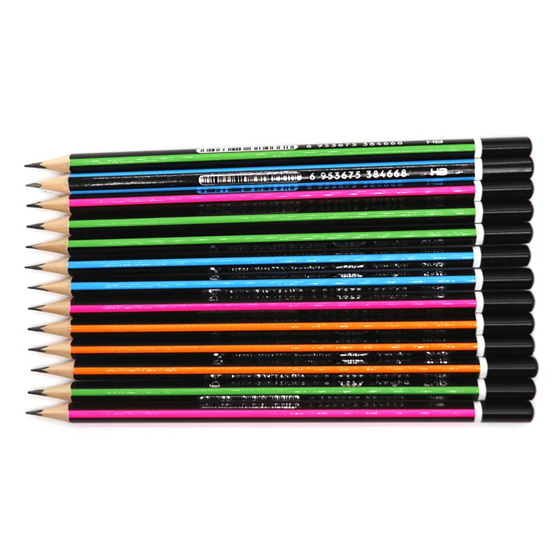 HB Pencil Black Color Strip With Black Dipping