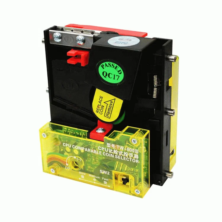 TW-800 Manual Ict Multi Coin Acceptor learning coin acceptor DST electronic coin acceptor