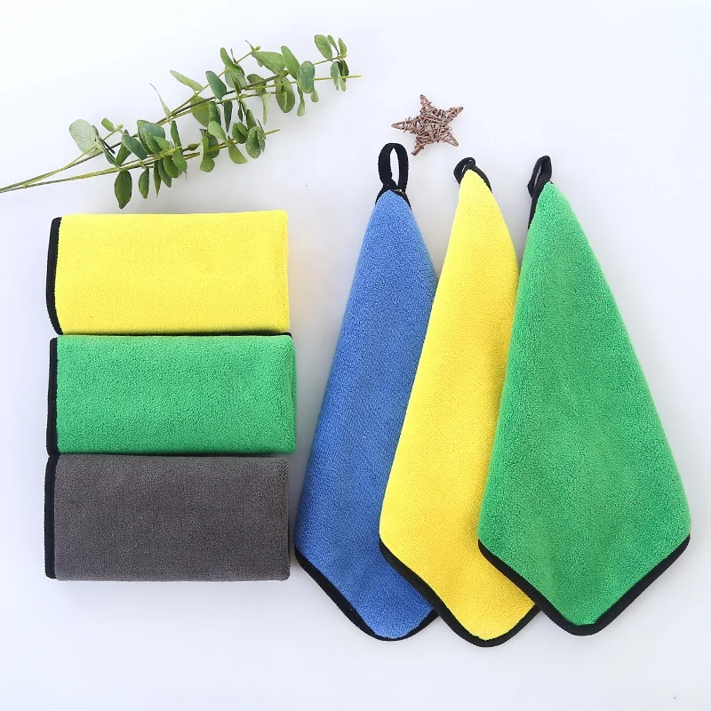 Zhejiang Car Products 30*30 cm Microfiber Towel Car Drying Towels Wash Cleaning Cloth With Custom Logo