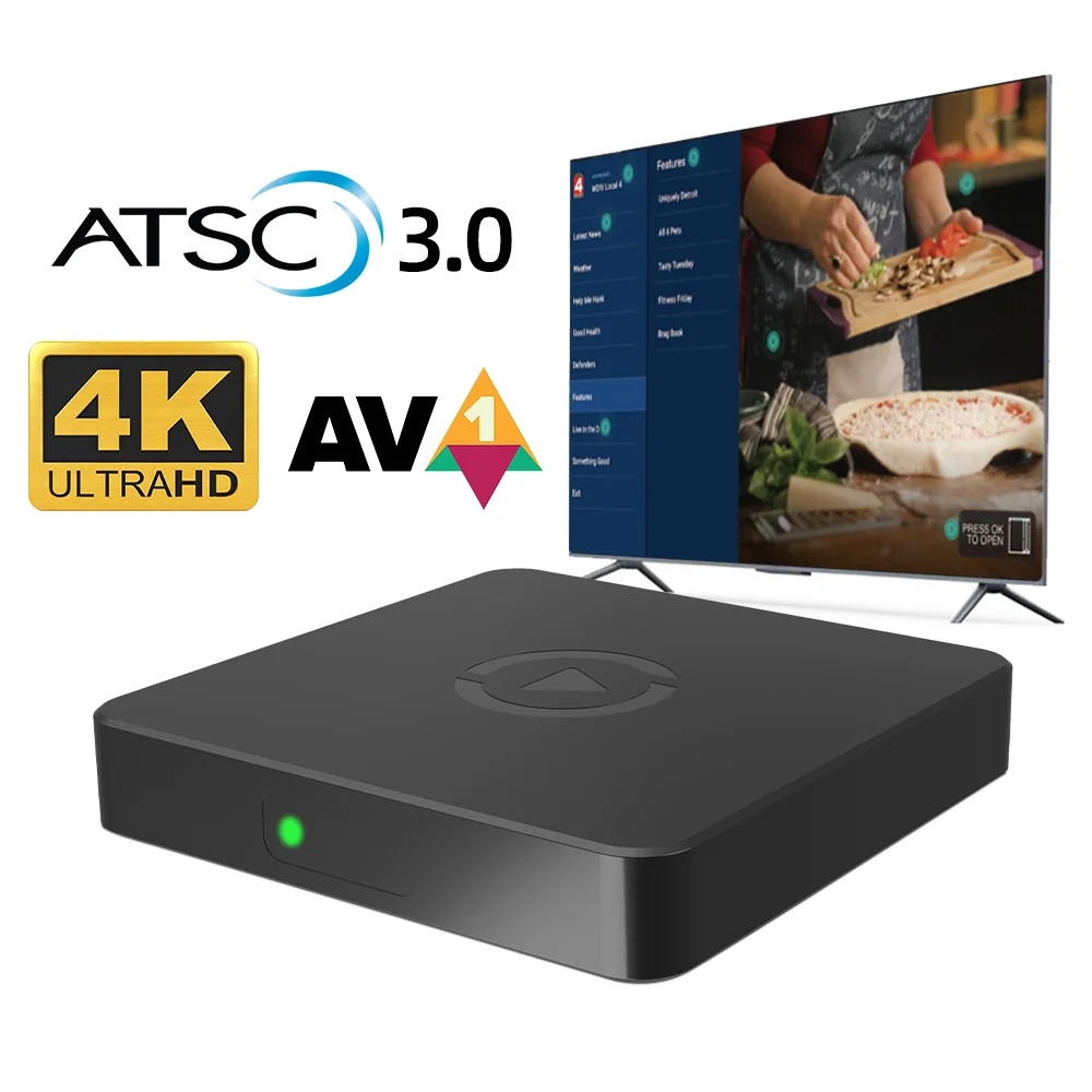 JUCHENG A02 android tv box atsc 3.0 smart tv box tv decoder converter android 11 4k ATSC STB Set top box