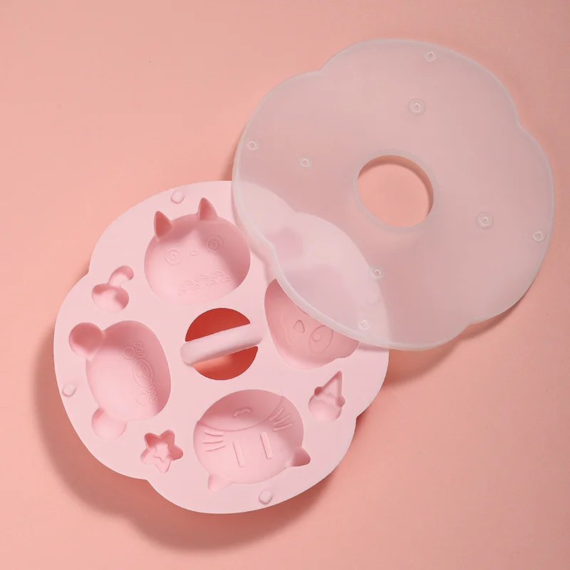 Silicone Mold Lovely Animal Shaped Bread Moulds Decorations Silicone Form Cake Baking Baby Food Supplement Mold
