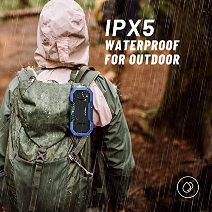 OEM Logo 5000Mah Power Bank Led Camping Flashlight Outdoor Ipx5 Waterproof Am Fm Noaa Sos Alarm Hand Crank Solar Emergency Radio