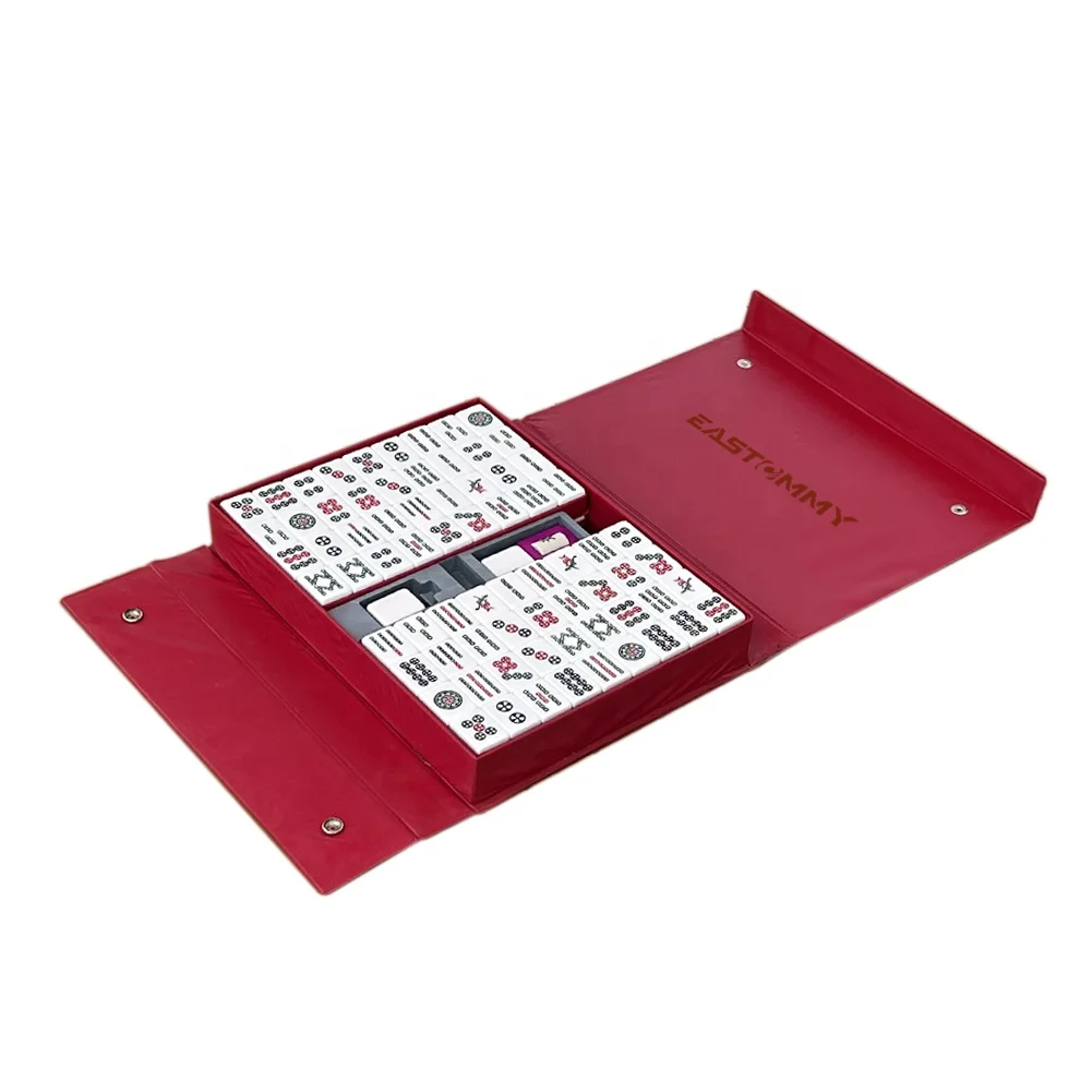 GIBBON Family Game  Two-toned Tiles Deluxe Mahjong Classic Game For 4 Players