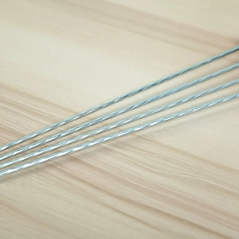 fournisseur alibaba good quality wooden handle circular needle skewers  bbq tools outdoor fork 12 pcs set