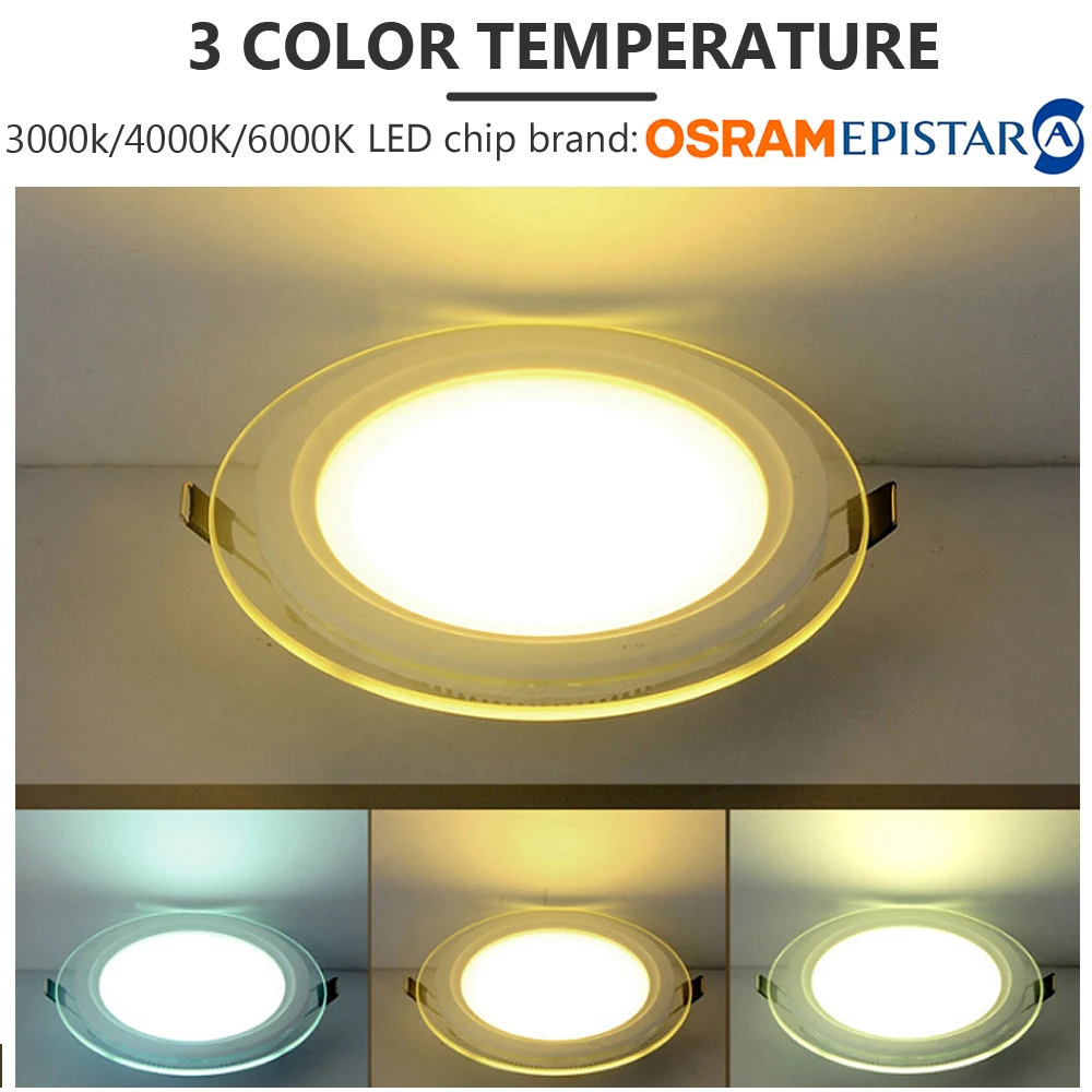 CE Certified IP44 dimmable back-lit smd 4 6 inch 4inch 6' recessed led pot lights