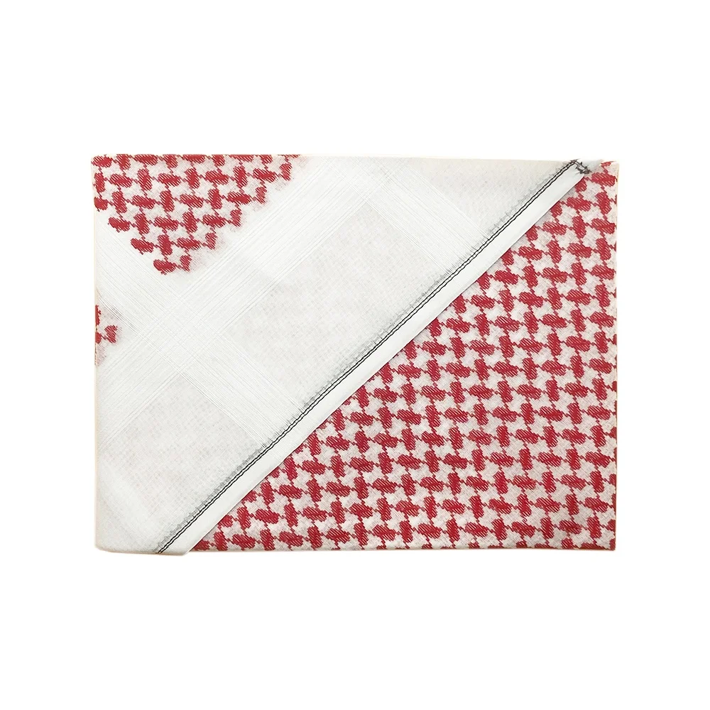
Winter ladies wool scarf, leisure business wool cashmere ladies scarf luxury brand red and white plaid pattern ladies headscarf 
