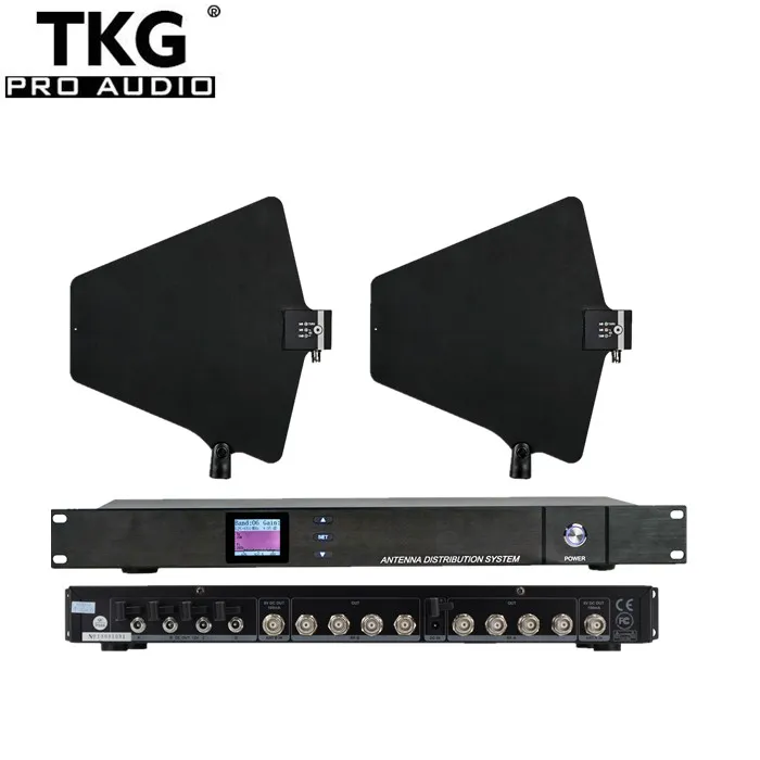 TKG-873 500-950 МГц 4-канальный распределитель антенны для беспроводного микрофона разветвитель беспроводной микрофонной распределительная система