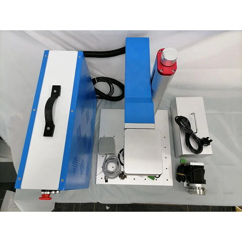 
Metal Laser Engraving Machine Metal Smart Fiber Laser Marking Machine Gold Portable 20w 30w 50w Original Blue DST Key DXF 