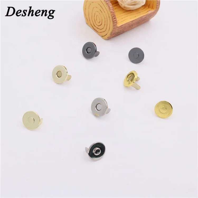 Zinc Alloy Gunmetal Nickle 12mm Magnetic Buttons Clothing for Leather Bags