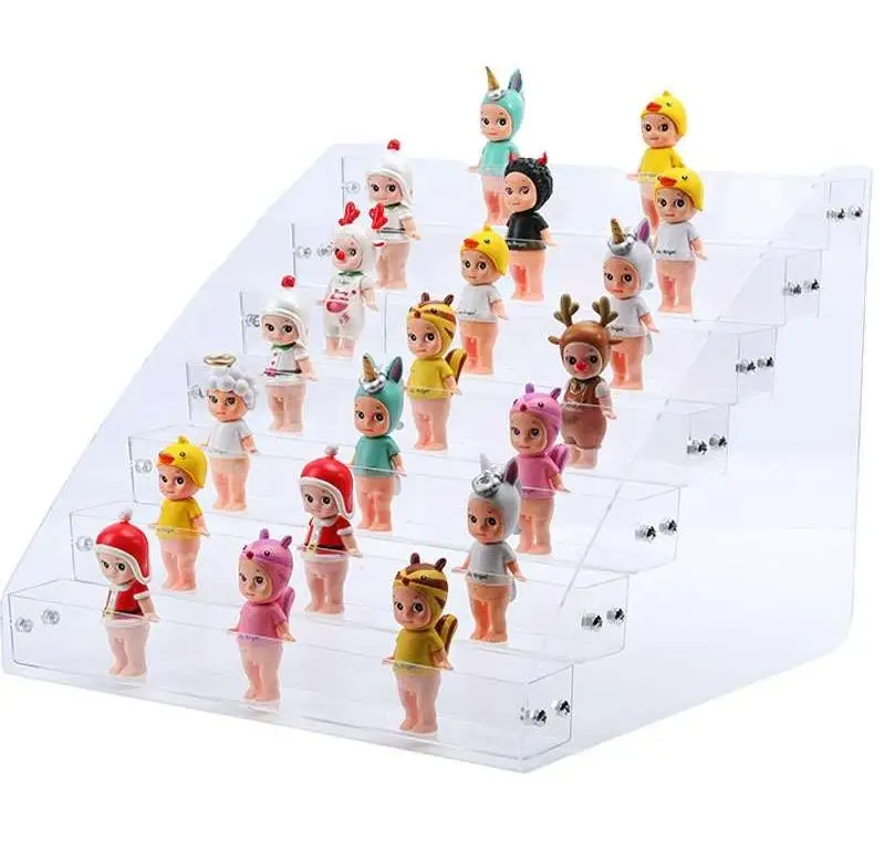 Disassemble multi layers acrylic lipstick nail polish perfume toys figures display rack holder stand