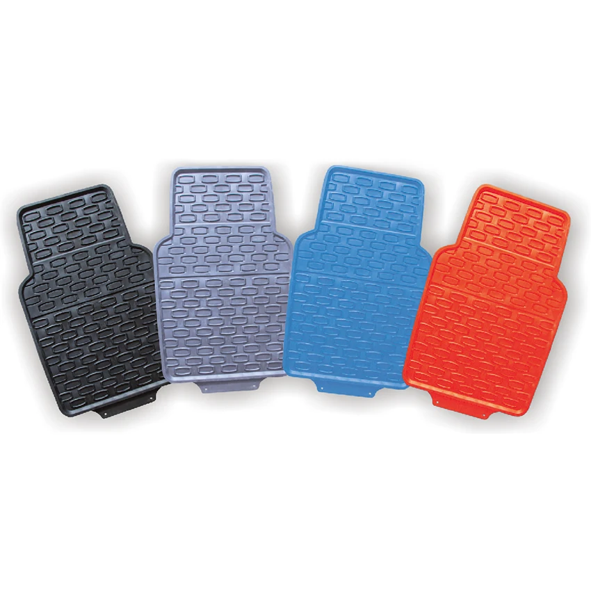 4 Piece Carbo Color Aluminium PVC Car Floor Mat
