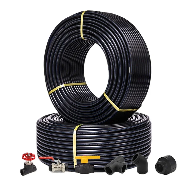 20Mm Black Roll Flexible 32Mm 10 2.5 Inch 400Mm Price Agricultural Tubing Polyethylene Factory Drip System Pe Hose Irrigation