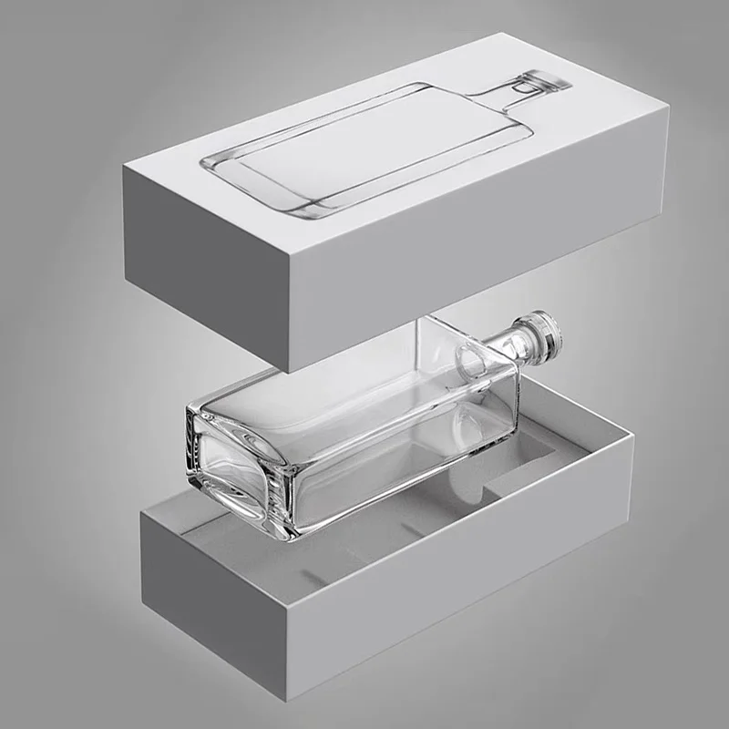 Бутылки с айсбергом уникальная водка виски вино текила ликер бренди высокое белое стекло трафаретная печать