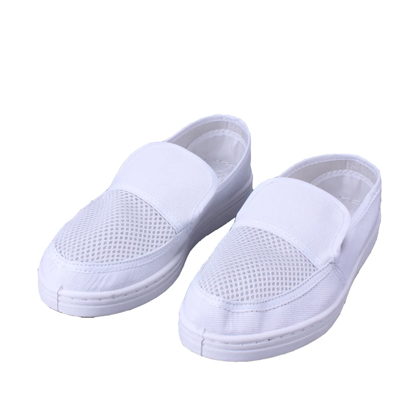 High Quality Fashionable PVC Anti-Static Canvas Shoes Cleanroom ESD Mesh Canvas Shoes