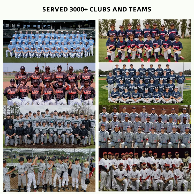 Blank Baseball Jerseys Set Uniform Team Training Club Wholesale Sublimated Printing Embroidered Custom Baseball Shirt