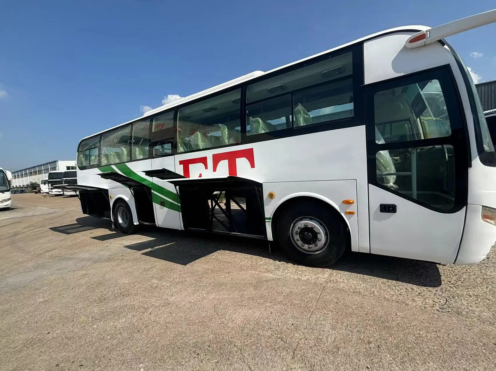 good condition high quality Kinglong 6128 model 55 seats coach  passenger new used bus for sale