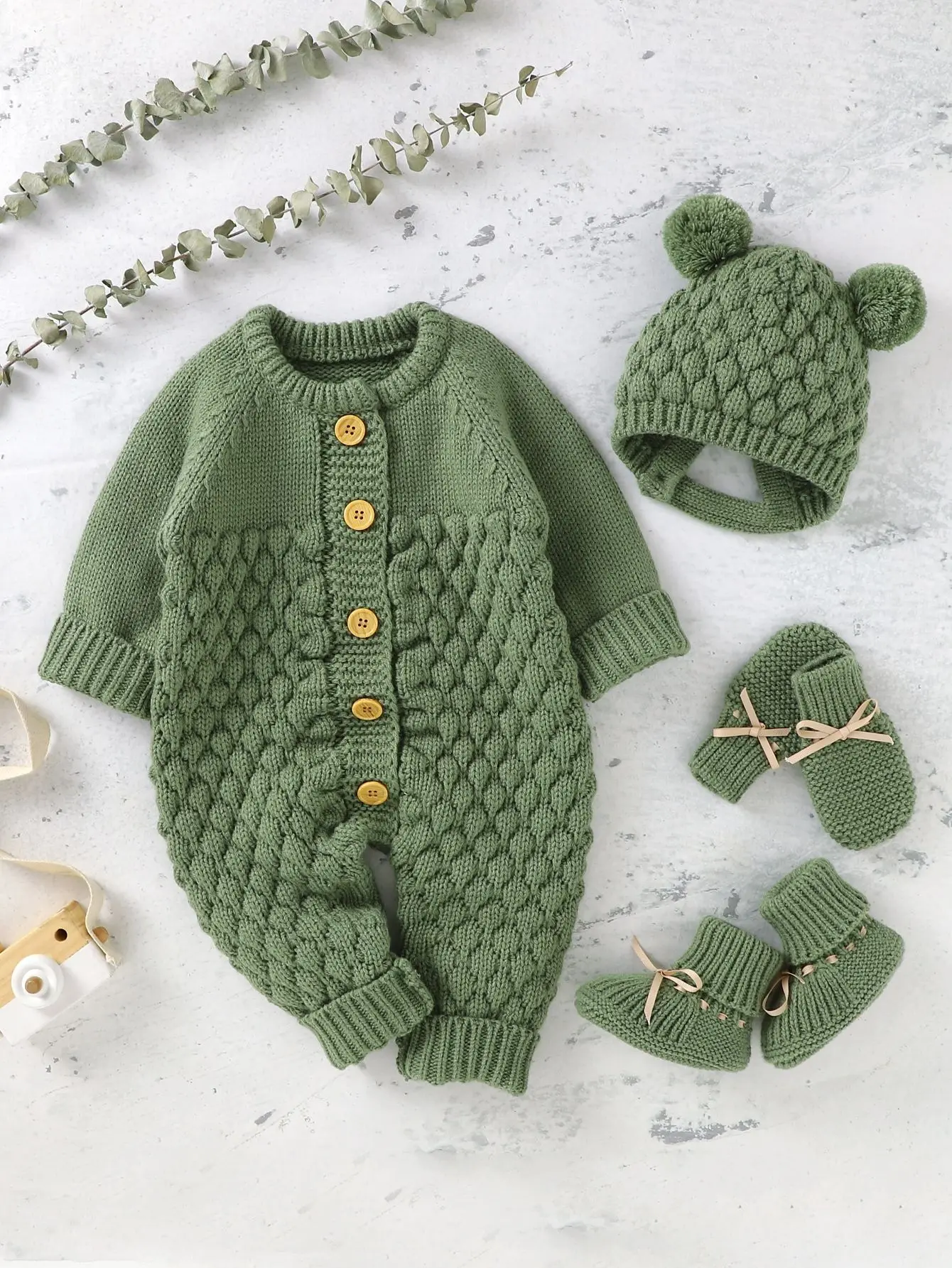 VSCOO 2023 design Wholesale soft custom baby clothes sets chunky crochet unisex boy girl cardigan knit organic cotton sweater