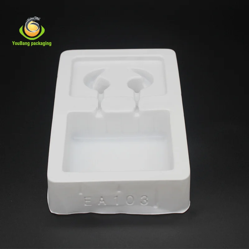 
Custom Thermoforming Clear PVC PET Plastic Insert Blister Tray for Headphone electronic tray 