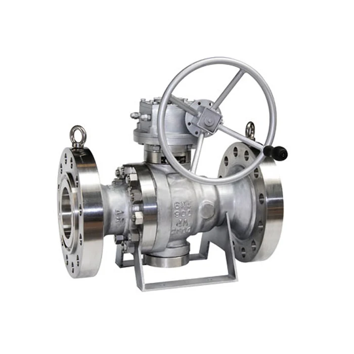 API 6D 600 High Pressure Flow Master Trunnion Mounted Type Cast Steel Flange RF 12 Inch Ball Valve