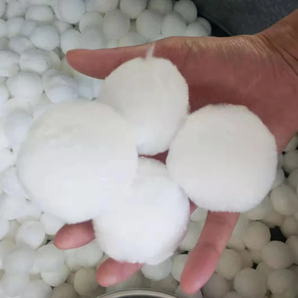 
30-50Mm Backwash Staple Fiber Filter Ball Fiber Media For Waste Water 