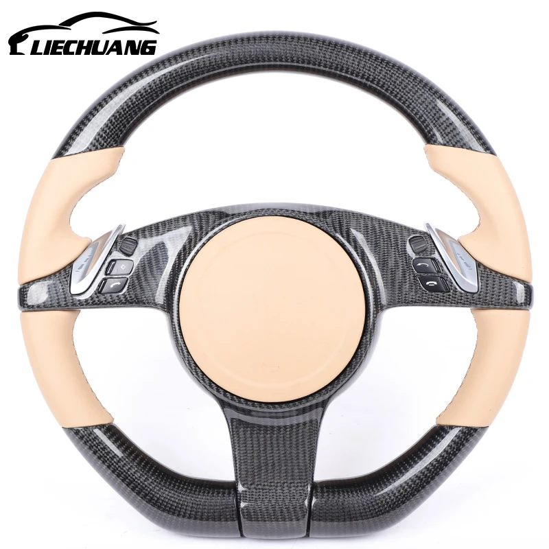 Custom Alcantar carbon fiber steering wheel For Pors che 970 958 911.1 panamer a cayenne racing wheel convertible