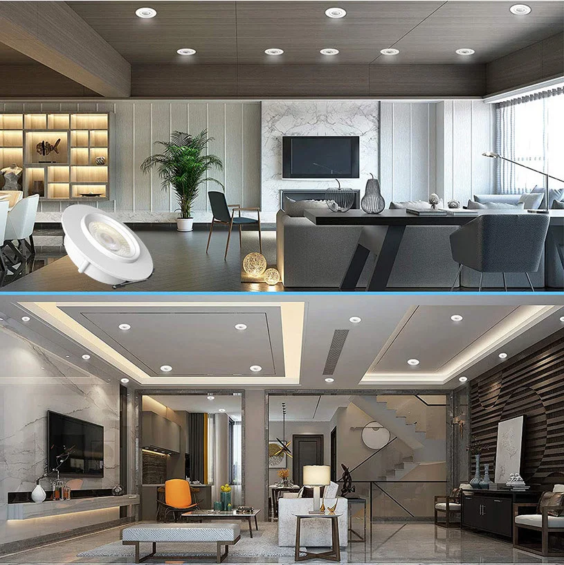 New Arrival 4 Inch 3cct 360 Degrees Canless Recessed Gimbal Downlight Rotatable-Spotlight Eyeball Ceilling Potlight, Dimmable