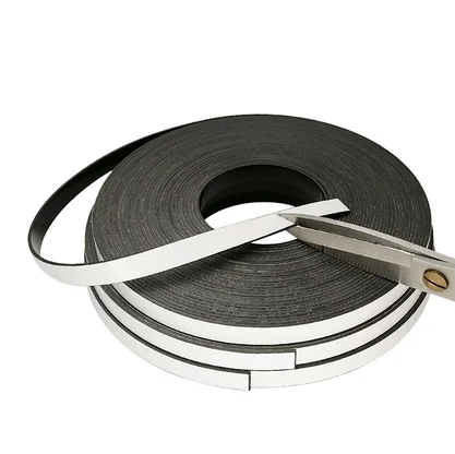 flexible rubber magnet self adhesive magnetic strip roll