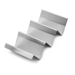 Snack food mexican pancake rack single stainless steel taco rack