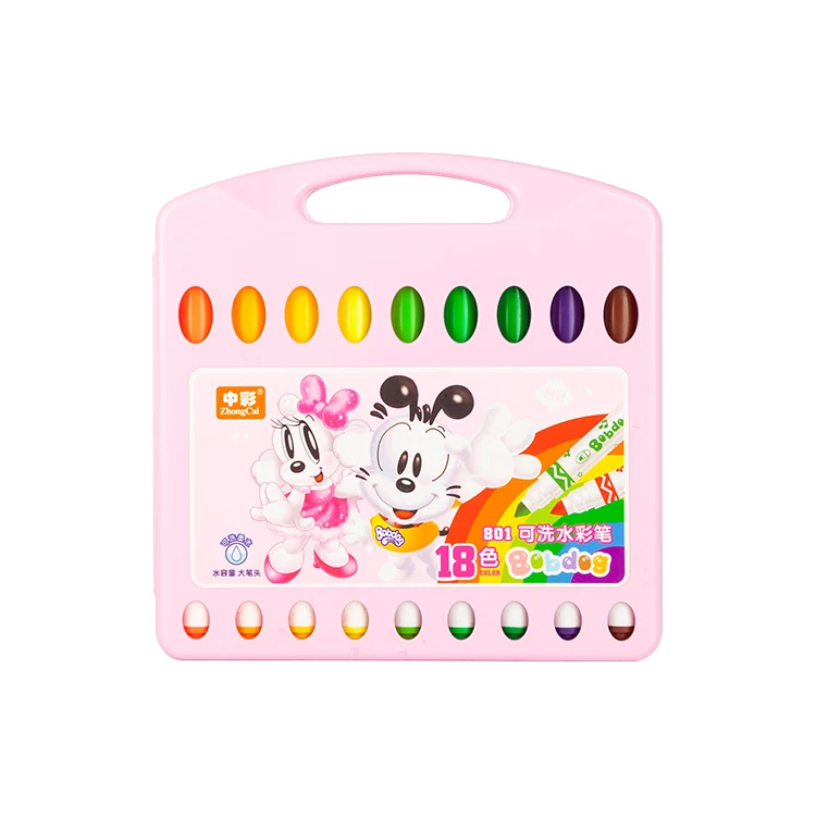 18 Pcs Set of Customized Manufacture Jumbo Fine Water Color Pens for Art